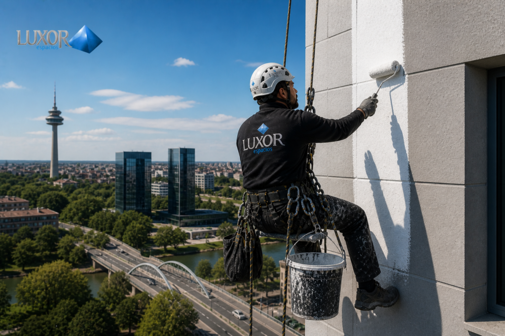 Trabajos verticales en Madrid con soluciones seguras para edificios y comunidades